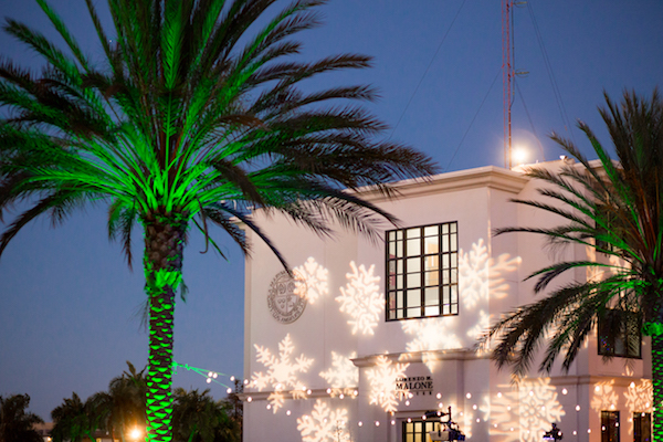 Lighting Installation, Light Show, Loyola Marymount, Holidays, Christmas