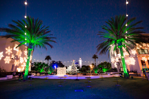 Lighting Installation, Loyola Marymount, Holidays, Christmas