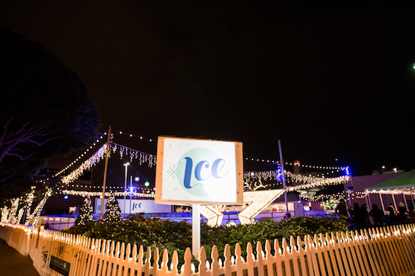 lighting installations, Ice Rink, Pacific Event Services, Santa Monica ICE