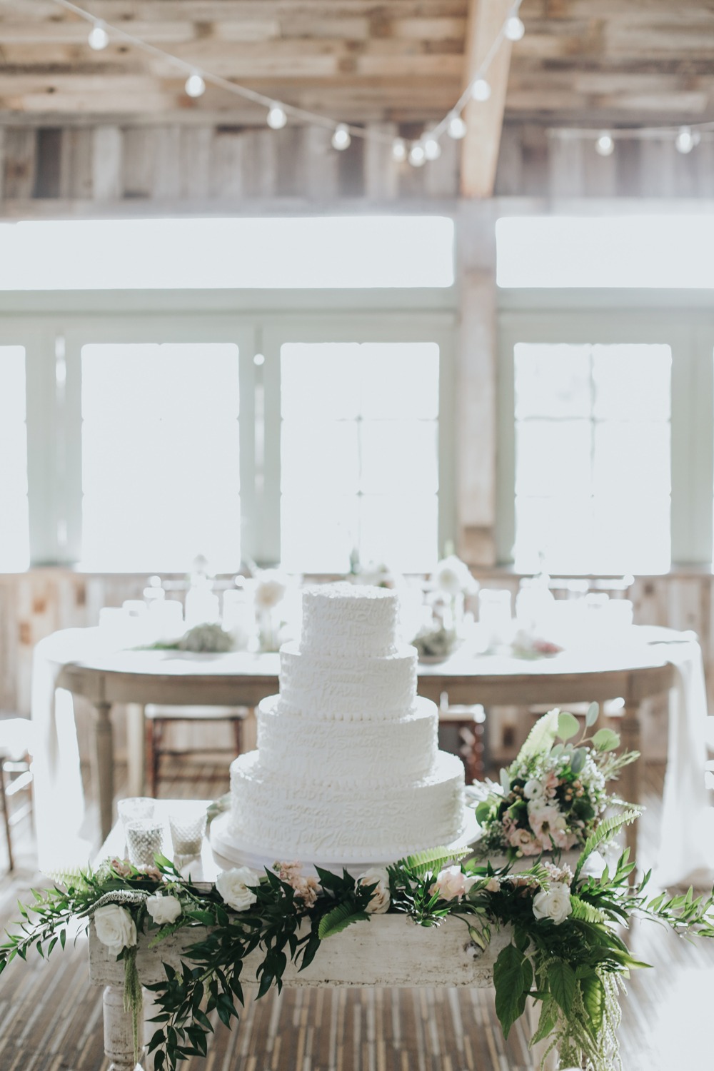 A Rustic Wedding String Light Lightscape 