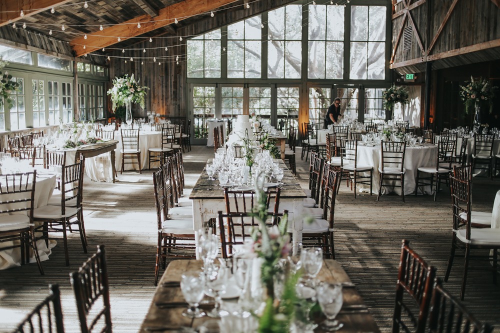 A Rustic Wedding String Light Lightscape 