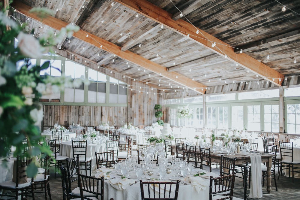 A Rustic Wedding String Light Lightscape 