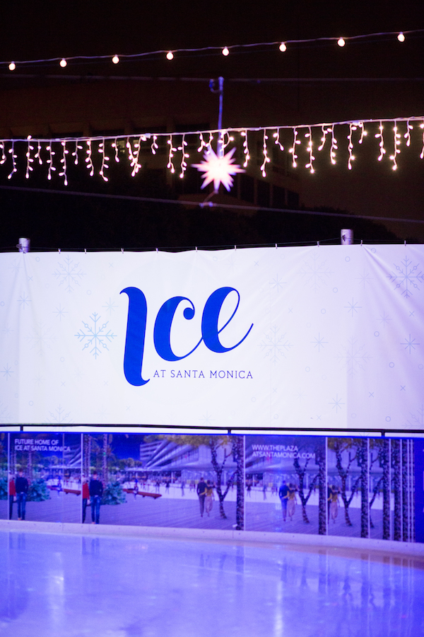 lighting installations, Ice Rink, Pacific Event Services, Santa Monica ICE